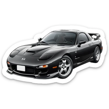 Mazda RX-7 MK4 best view  sticker