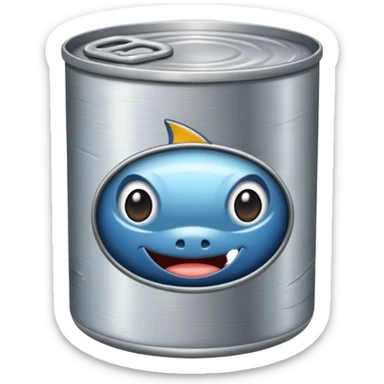 Tuna can sticker