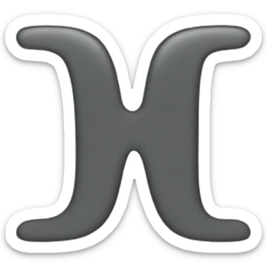 The letter W sticker