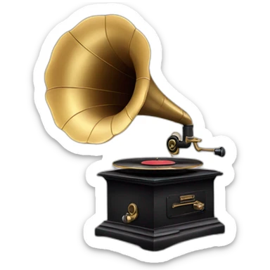 gramophone sticker