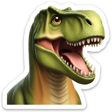 T-Rex on its birthday sticker