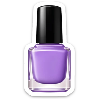 Soft purple nail poliah sticker