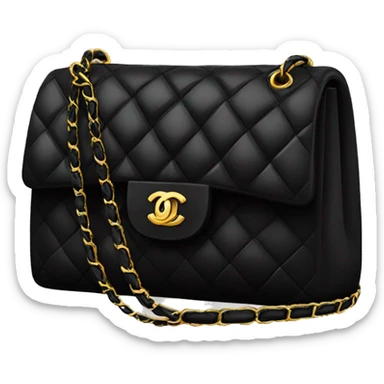 Chanel bag black sticker