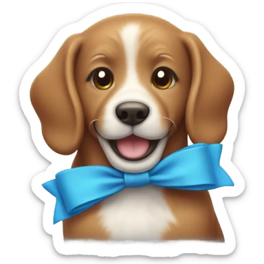 Happy Cinnamorol With A Blue Bow sticker