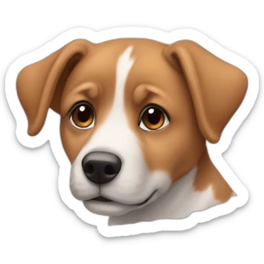 Un chiot et sa mere sticker