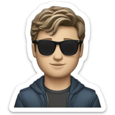 Ansel Elgort baby driver sticker