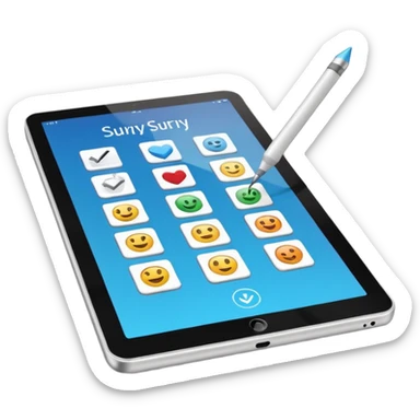 Digital survey sticker