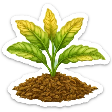 Golden tobacco plants in field sticker