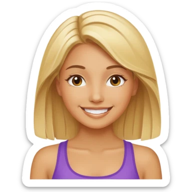 wellnes girl sticker