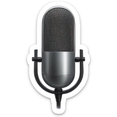 podcast microphone sticker