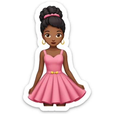 Coquette black girl sticker