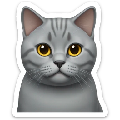british shorthair cat sticker