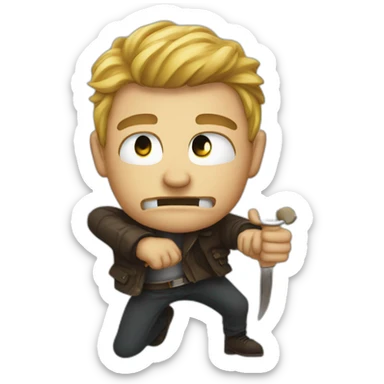 back-stabbing sticker