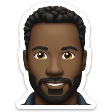 colman domingo portrait handsome sticker