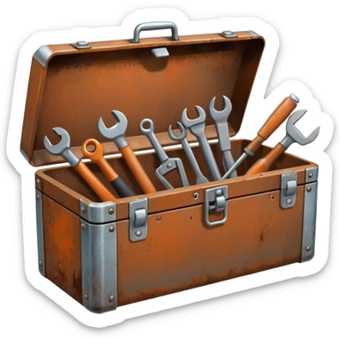 Toolbox with multiple tools sticker