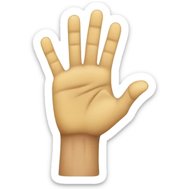 index finger hand yellow emoji sticker