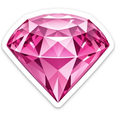 Pink glitter diamond sticker