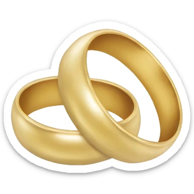 wedding rings sticker