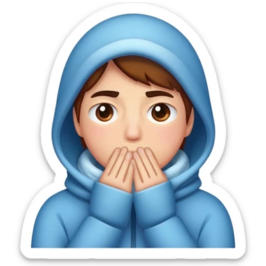 Create a new emoji from the combination of these emojis: 🥶🥵 sticker