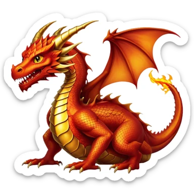 Smaug the dragon from the Hobbit sticker