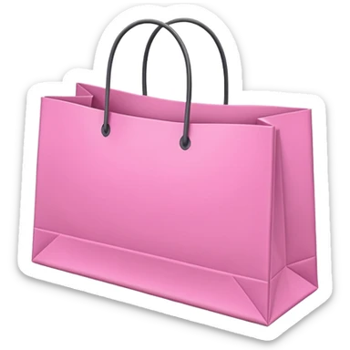 Sacolas de compra rosa sticker