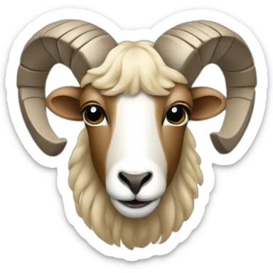 A sustainable ram sticker