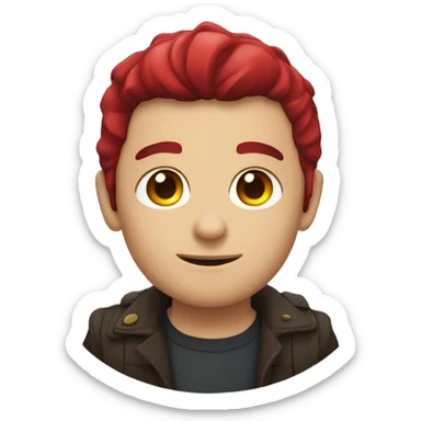 Dunkelrotes Herz sticker