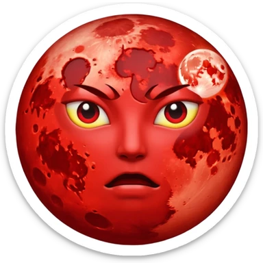 Blood moon sticker