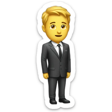 thinking-man-in-business-suit-levitating sticker