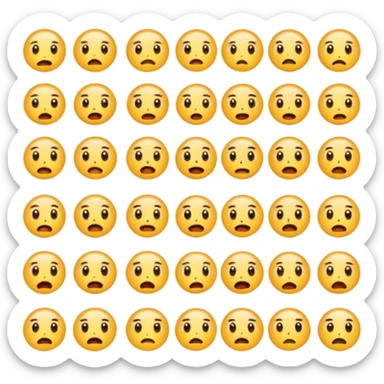 correct but do it in sets of 16 emotions sticker