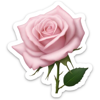 Pink rose sticker