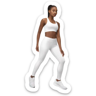 white leg day sticker