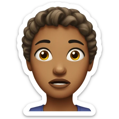 Frustrated Woman sticker