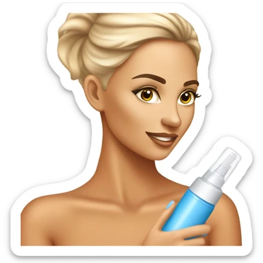 Master of spray tanning sticker