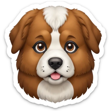 St. Bernard/Scottish Shepherd dog sticker