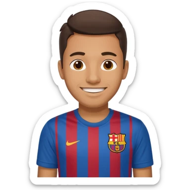 araujo в футболке барселоны sticker