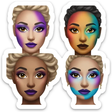 ugly makeup artist  sticker