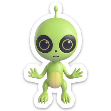 Shiko alien  sticker
