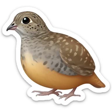 button quail sticker