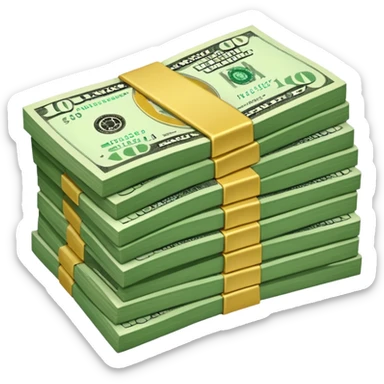 stash of dollars sticker