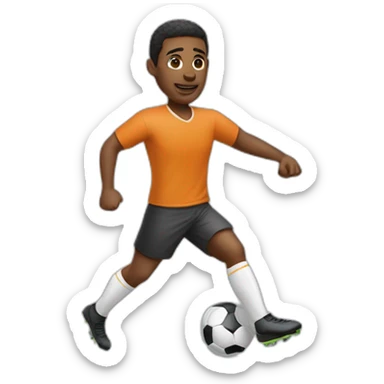 Homme qui joue au foot sticker