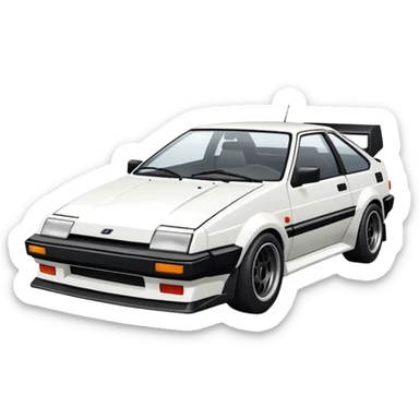 Initial D Ae86 sticker