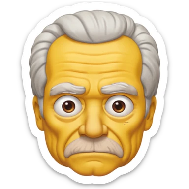  Abe Simpson from The Simpsons sticker