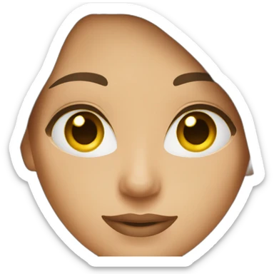 business woman with hazel eyes and brown hair sticker