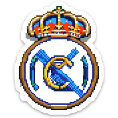 Real Madrid football club logo sticker
