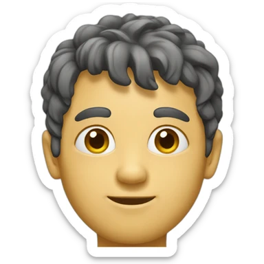 Tête avec un pied sticker