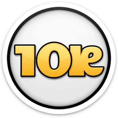 COMIC BOOK TEXT THAT SAYS 10KPLS sticker