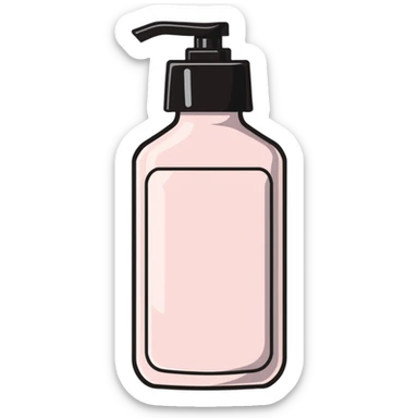 A bottle of conditioner sticker