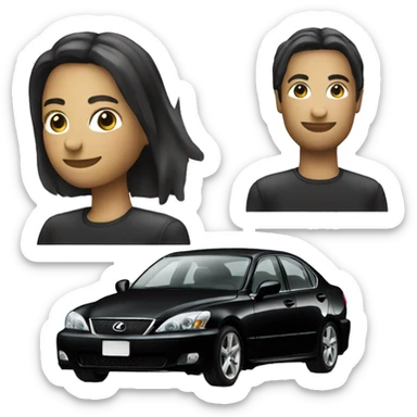 black lexus is200 old sticker