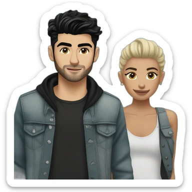 Zayn Malik with milj sticker